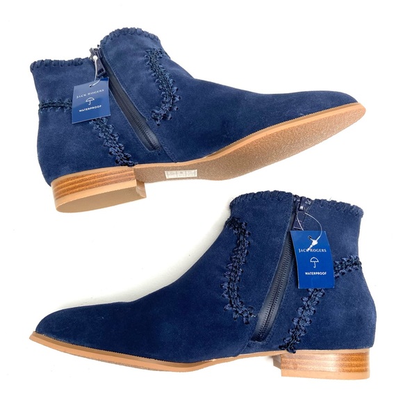 JACK ROGERS Blue Gemma Ankle Boots - Picture 11 of 14